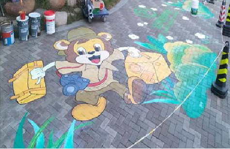 西平夏季画地面彩绘会遇到的问题