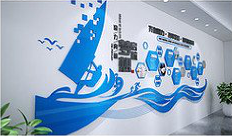 西平海浪主题文化墙如何设计？