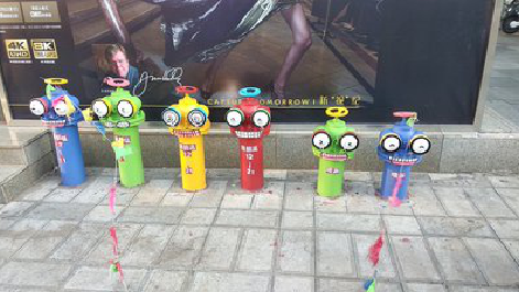 西平商业区彩绘