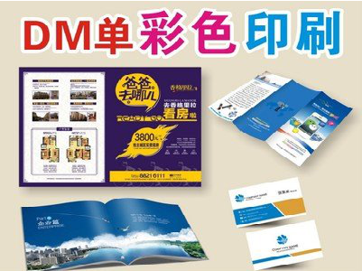 西平单页印刷，色彩搭配简单。