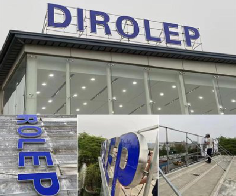 西平楼顶发光字安装的注意事项。